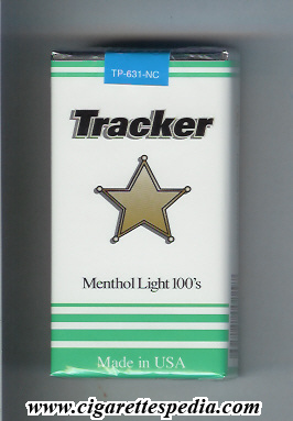 tracker menthol light l 20 s usa