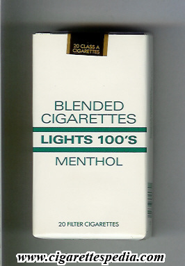 blended cigarettes lights menthol l 20 s usa