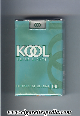 kool design 2 the house of menthol ultra lights ks 20 s usa