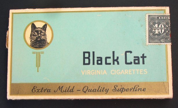 black cat tobacco Black Cat Plain (Canadian version 1a) S-40-B - Canada