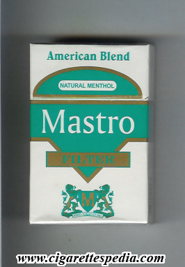 mastro filter american blend natural menthol ks 20 h chile paraguay