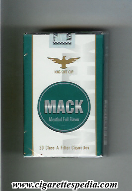 mack menthol full flavor ks 20 s brazil usa
