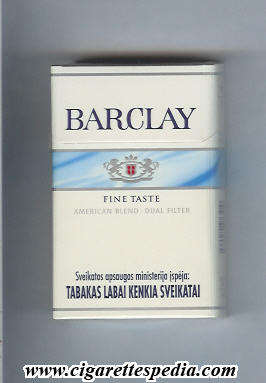 barclay blue barclay fine taste american blend dual filter ks 20 h lithuania germany