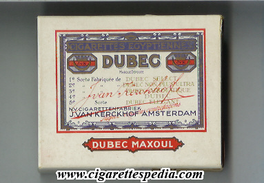 dubec cigarettes egyptiennes dubec maxoul s 20 b holland
