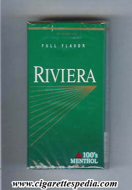 riviera american version design 2 full flavor menthol l 20 s usa