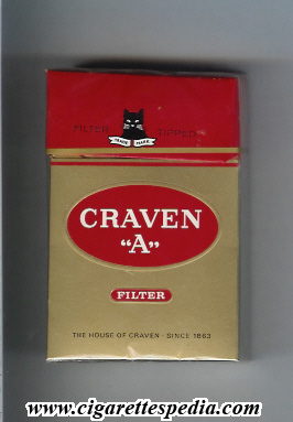 craven a ks 20 h gold red with a cat usa