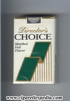 director s choice menthol full flavor ks 20 s usa