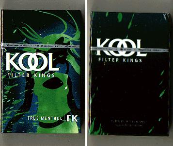 kool filter kings cigarettes Kool (Limited Edition Artist Packs) Filter Kings KS-20-H - USA