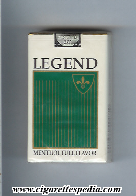 legend menthol full flavor ks 20 s usa