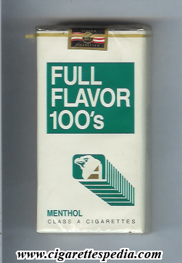 without name with eagle full flavor menthol l 20 s usa