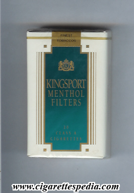 kingsport american version menthol filters ks 20 s usa