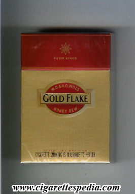 gold filter cigarette Gold Flake (indian version) (gold and red) KS-20-H - India