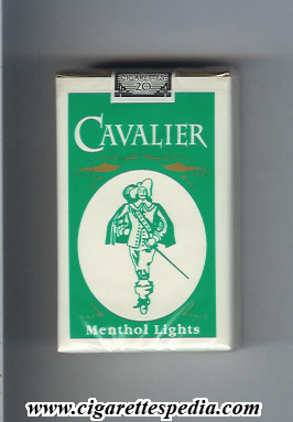 cavalier american version new design menthol lights ks 20 s usa