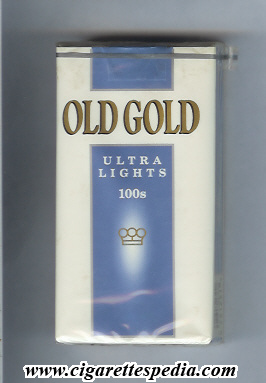 old gold design 2 gold name ultra lights l 20 s usa