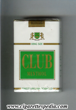 club kenyan version menthol ks 20 s kenya