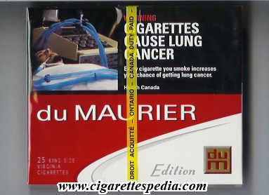 Du Maurier (with diagonal - ring line) (Edition) KS-25-B - Canada