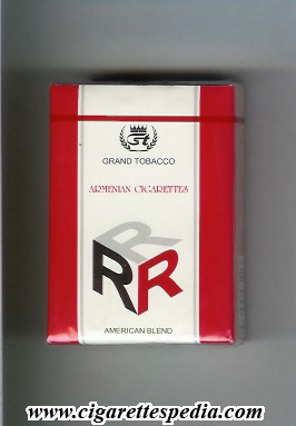rrr design 2 armenian cigarettes american blend ks 20 s white red armenia