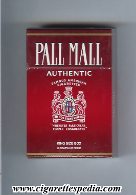 pall mall american version famous american cigarettes authentic ks 20 h argentina usa