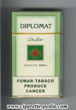 diplomat guatemalian version de luxe from above de luxe menthol l 20 h guatemala