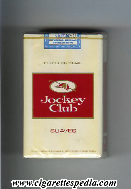 jockey club argentine version suaves filtro especial ks 20 s yellow red argentina