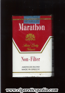 marathon american blend non filter ks 20 s white red cyprus greece