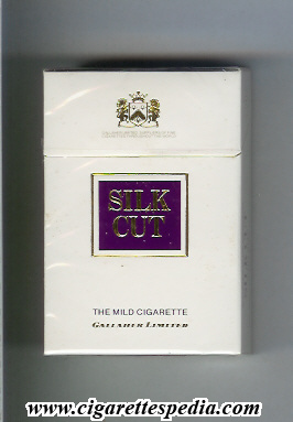 silk cut the mild cigarette gallaher limited ks 20 h white violet england