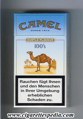 camel since 1913 subtle flavour l 20 h blue germany