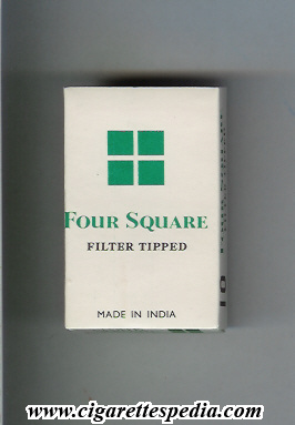 four square filter tipped s 10 h white green india