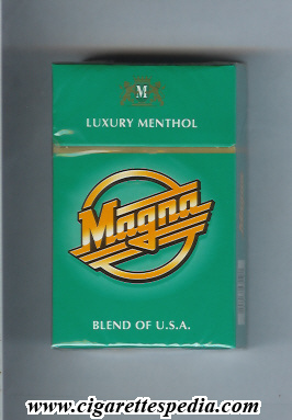 magna luxury menthol blend of u s a ks 20 h green usa