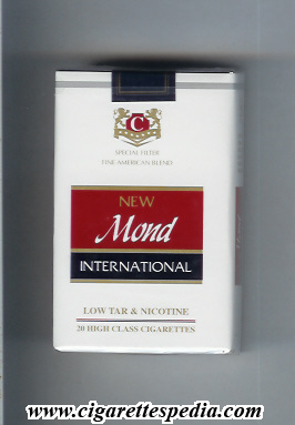 mond filter cigarettes Mond (emiratese version) New (International Special Filter Fine American  Blend) KS-20-S - Uzbekistan