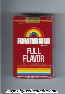 rainbow american version brand full flavor ks 20 s usa