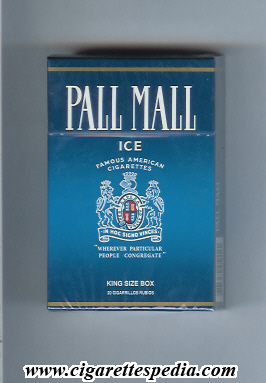 pall mall american version famous american cigarettes ice ks 20 h argentina usa