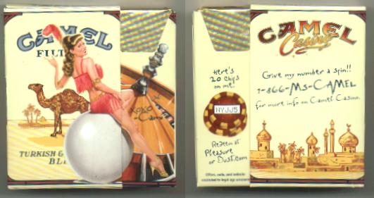 Image:Camel Filters (Casino Showgirl Issue - Cami) side slide KS-20-H U.S.jpg