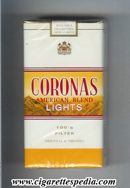 coronas american blend lights l 20 s usa spain