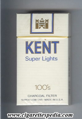 kent super lights charcoal filter l 20 h usa