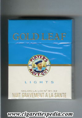 player s navy cut gold leaf navy cut lights ks 25 h blue white france