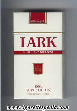 lark charcoal filter super lights super light tobaccos l 20 h white red japan usa