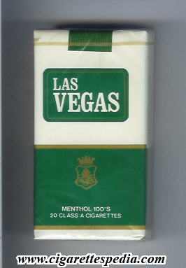 las vegas menthol l 20 s white green usa
