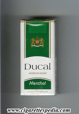 ducal peruvian version american blend menthol ks 10 s peru
