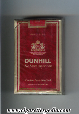 dunhill english version de luxe american ks 20 s switzerland