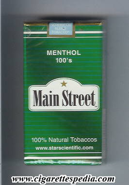 main street menthol l 20 s usa