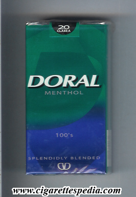 doral splendidly blended menthol l 20 s usa