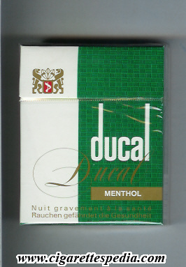 ducal belgian version menthol ks 25 h green white gold belgium