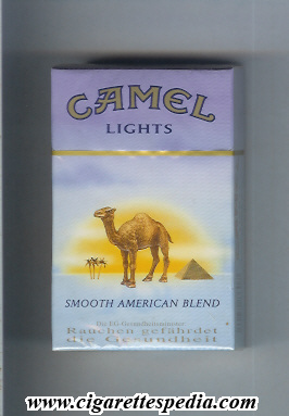camel with sun smooth american blend lights ks 20 h germany usa