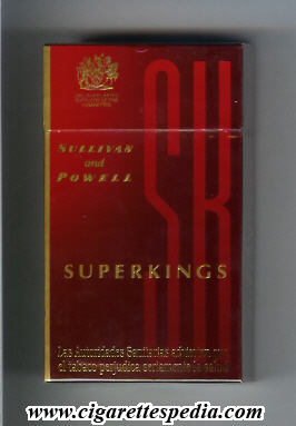 sullivan powell tobacco Superkings SK Sullivan and Powell L-20-H - Spain and England