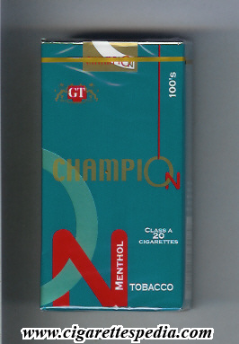 champion colombian version menthol l 20 s usa colombia