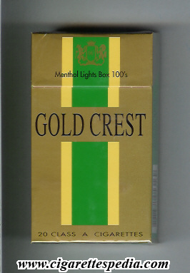 gold crest menthol lights l 20 h usa india