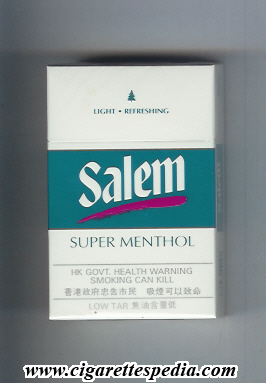 salem with red line super menthol ks 20 h usa