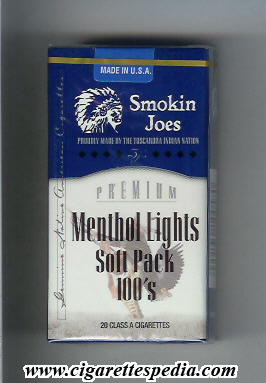 smokin joes premium menthol lights l 20 s usa