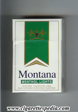 montana chilean version 2 menthol lights ks 20 h chile